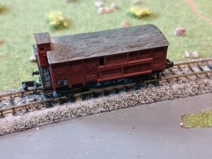 Roco 4280 - Verschlagwagen mit Bremserhaus - Dach grau-meliert - Bild 1 von 10