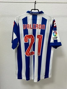 Deportivo La Coruna Valeron 21 2012-2013 Home Football Jersey Lotto Shirt - Picture 1 of 9