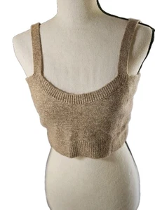 Zara Pullover Bustier Crop Cami Braun Gr. M Y2K Retro 90er  - Bild 1 von 18