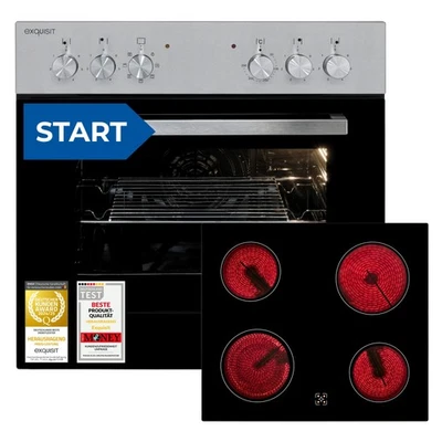 Exquisit Herd-Set, 58 Liter, Elektro-Backofen mit Kochfeld,EHE 155-1.2 U - Bild 1 von 4