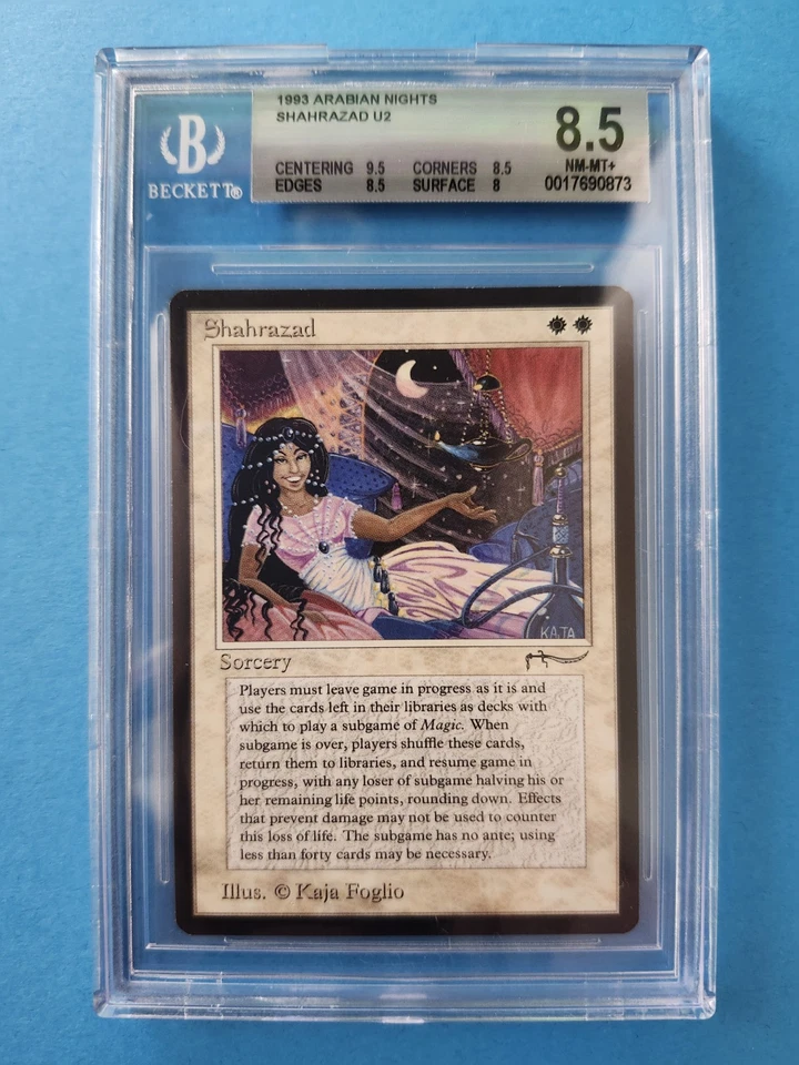 Shahrazad Arabian Nights Vintage MTG Reserved List Graded 8.5 NM-MT!!! - Image 1 of 2