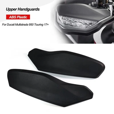 Par de protetores de mão superiores adequados para Ducati Multistrada 950 Touring 17+ preto - Imagem 1 de 4