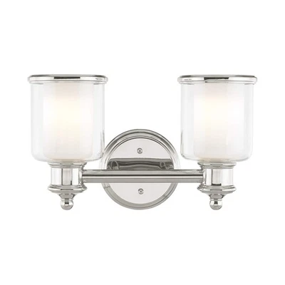Tocador de baño Livex Lighting 40212-35 Transitional de dos luces de Middlebush Foto 1 de 4