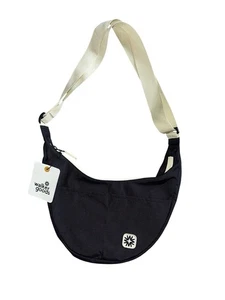 Walker Family Goods Crossbody Nylon Mini Bay Bag In Black 7.5” x 11.5” X 4” NWT - Picture 1 of 5