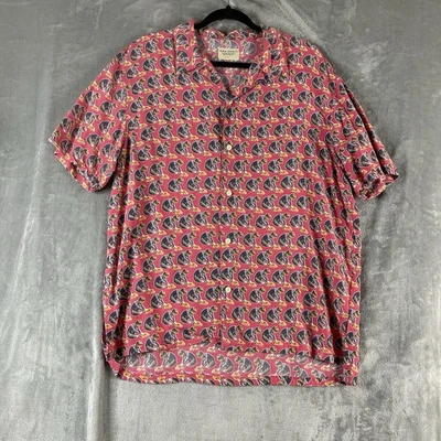 Nudie Jeans Logo Boy All Over Pattern Shirt Sleeve Shirt Size L Multicolour - image 1 of 4