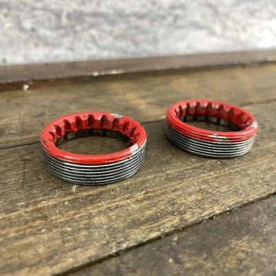 Phil Wood Bottom Bracket Cups English BSA 1.37x24 Threaded BB Rings Steel Pair - Image 1 of 4