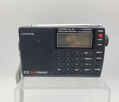 C.Crane CC SW Pocket AM/FM SW Portable Radio, No Channel Sound, for Repair/Parts - Image 1 of 4