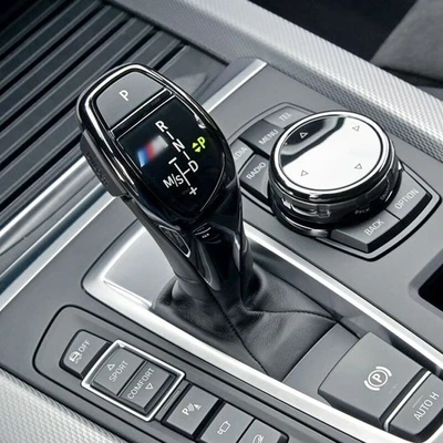 Gear Selector Shifter Knob M Style Trim Cover For 2014-2018 BMW X5 F15 Sport SUV - Imagem 1 de 4
