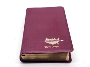 One Year Bible Decade Of Harvest NIV Bonded Leather 1987 Tyndale, Burgundy VTG - Imagen 1 de 6