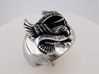 Mens Eagle Live To Ride Ring Stainless Steel