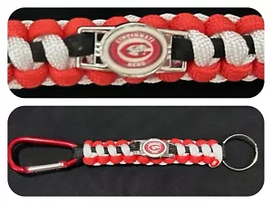 Cincinnati Reds Inspired Paracord/Survival Keychain - Picture 1 of 1