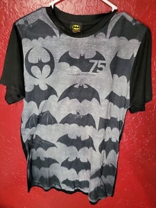T-shirt uomo DC Comics 75 anni di Batman grafica M 100% poliestere - Foto 1 di 3