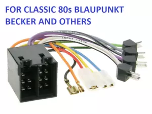 Cavo cablaggio altoparlante di alimentazione spina da DIN a ISO per radio classiche Blaupunkt Becker - Foto 1 di 2