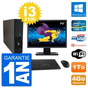 PC Fujitsu E910 Dt Bildschirm 19 " Intel i3-2100 RAM 4Go Disc 1To Windows 10 - Bild 1 von 7