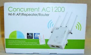 Concurrent AC1200 Wi-Fi/Repeater/Router 5GHz 867Mbps