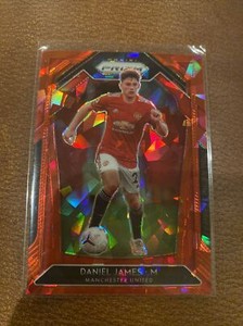 2020-21 PRIZM PREMIER LEAGUE Red Cracked Ice Daniel James Manchester United