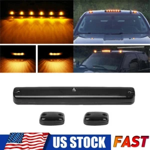 3pcs Amber Roof Cab Marker Light with LED for Chevy GMC 2500HD 3500HD Waterproof - Picture 1 of 12