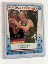 1989-90 Fleer Stickers #10 Larry Bird (HOF) Boston Celtics