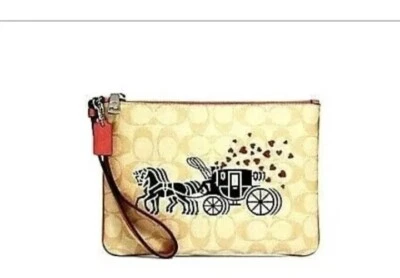 De colección Coach Cenicienta Caballo y Carruaje Corazones Motivo Nuevo con Etiquetas Difícil de Encontrar Raro  Foto 1 de 4