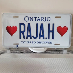 *RAJA.H* Customized Ontario Car Plate Size Novelty/Souvenir/Gift Plate