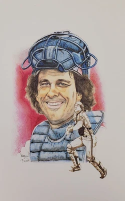 GARY CARTER-NY Mets Brian Barton signed 12x18 Limited 15/250 lithograph - Image 1 of 2