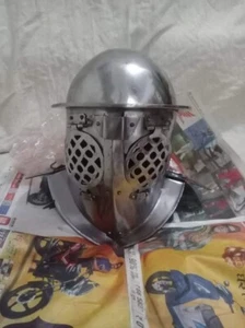 Casco de gladiador, casco provocador, casco de combate, 2 mm acero suave, casco de gladiador - Imagen 1 de 5