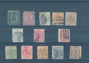 Estampillas usadas tempranas de FINLANDIA anteriores a 1885 (CV $515 EUR449) - Imagen 1 de 1