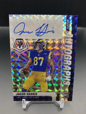 2021 Panini Mosaic #RA-38 Jacob Harris Rookie Autographs Mosaic Auto Rams - Image 1 of 2