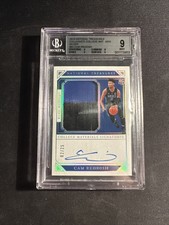 2019 Panini Collegiate National Treasures Cam Reddish RC Patch Auto /25 BGS 9/10