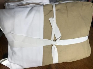 Pottery Barn York Slope Arm Sofa 60.5” with Bench Cushion SLIPCOVER, Twill White - Picture 1 of 10