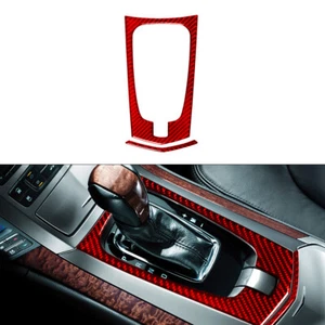 2X Marco de cambio de marcha Cubierta de fibra de carbono para CADILLAC CTS SPORT 2008-2022 rojo - Imagen 1 de 17