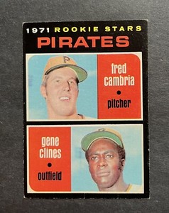 1971 Topps #27 Rookie Stars/Fred Cambria RC/Gene Clines RC