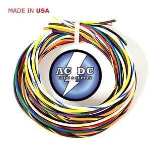 20 AWG GXL HIGHTEMP CABLE DE ALIMENTACIÓN AUTOMOTRIZ 8 COLORES A RAYAS 15 FT EA' (A) - Imagen 1 de 1