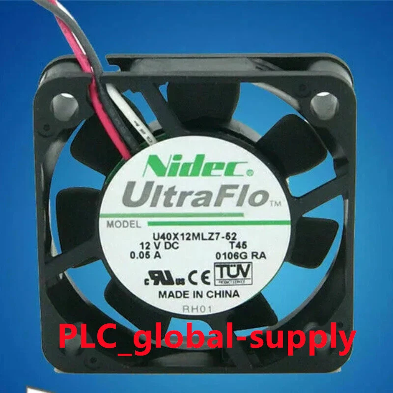 U40X12MLZ7-52 1PCS NEW Nidec  DC 40*40*10mm 12V 0.05A 3Pin  Silent Cooling Fan - Image 1 of 4