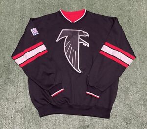Vintage Starter  Atlanta Falcons Crewneck Sweatshirt Size XL NFL Football Black 