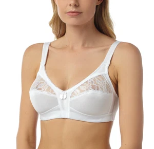 Marlon Firm Control No Underwire Bra in Black or White 34-48 B C D E