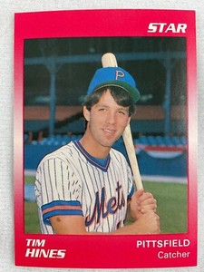 1989 STAR CO. Minor League Baseball Card#158-TIM HINES, Pittsfield Mets