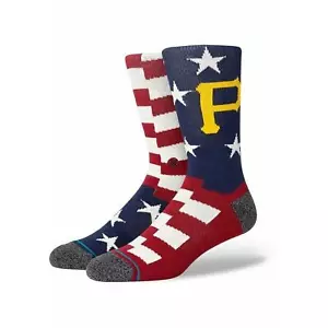 Calze Stance MLB Pittsburgh Pirates Pitt Brigade 2 da uomo taglia Large 9-13 Crew - Foto 1 di 2