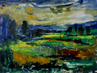 James Lawrence Isherwood - Original Oil Painting - Kenilworth Meadow.