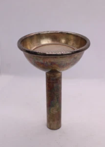 Colador embudo de vino chapado en plata vintage - Imagen 1 de 8