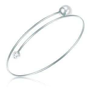 luluandjane Damen Perlen-Armband Messing Glaskristall Muschelkernperle 16,0 - - Bild 1 von 3