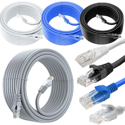 RJ45 Cat5e Network LAN Cable Ethernet Patch Lead Fast Internet 1m- 50m Wholesale - Image 1 of 4