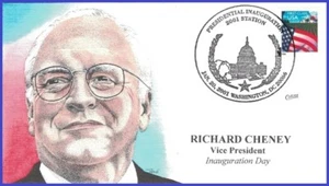 USA2 #IN36 U/A COLLINS HAND PAINTED 2 FDC Inauguration Bush 1st Term 2001 - Picture 1 of 1