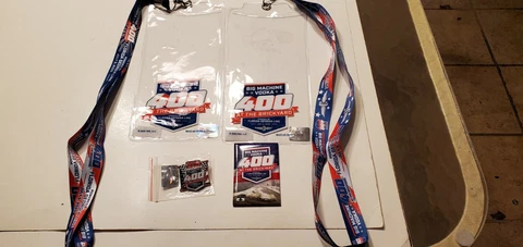 2020 Brickyard 400 Nascar bundle lot 2 ticket lanyards, pin, magnet Cover
