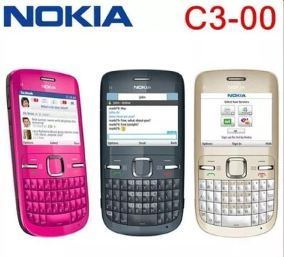 Nokia C3-00 2G GSM 850 / 900 / 1800 / 1900 Mobile Phone Original 2MP Camera 2.4" - Image 1 of 4
