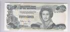 Bahamas, 0,50 cinquante cents - 1/2 dollar 1974 (ND 1984), P-42a, billet de banque, gemme UNC !