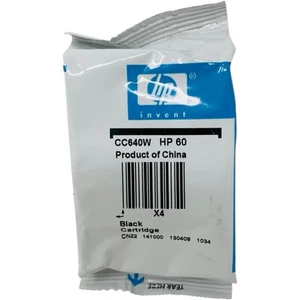 Oryginalny wkład atramentowy OEM HP 60 czarny CC640W uszczelniony - Zdjęcie 1 z 1