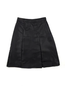 PRADA Black Silk Wide Inverted Pleats A-Line Skirt IT36/US2 NWT - Picture 1 of 5