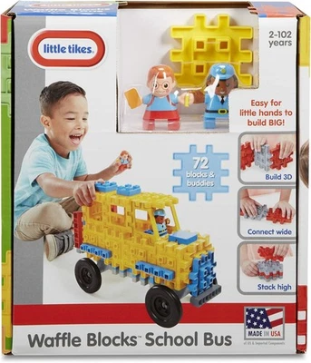 Little Tikes Waffle Blocks Vehicle School Bus - 69 Pcs. - New/Sealed - Image 1 of 4