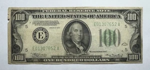 1934 $100 Federal Reserve Note Richmond, Virginia Green Seal - Picture 1 of 2